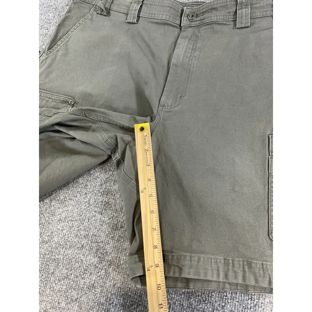 Duluth Trading Flex Fire Hose Cargo Shorts Men's 42 Relaxed Fit Gray Utility